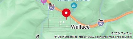 Map of wallace, idaho